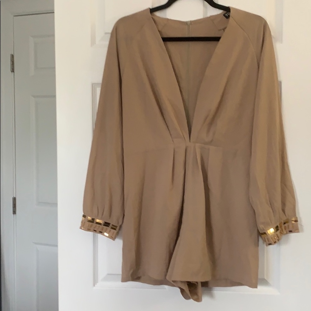 Plunge Neck Romper.
